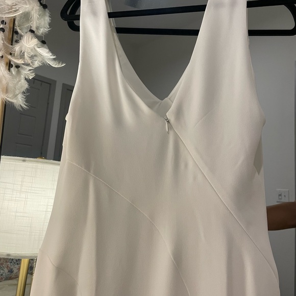 White BCBG high low evening gown - Picture 3 of 6